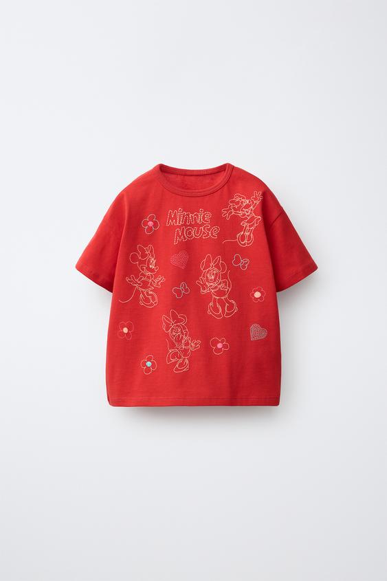 MINNIE MOUSE © DISNEY T-SHIRT - Red by Zara - Image 0