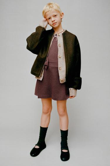 CHECKED BOW PLAYSUIT - Red by Zara