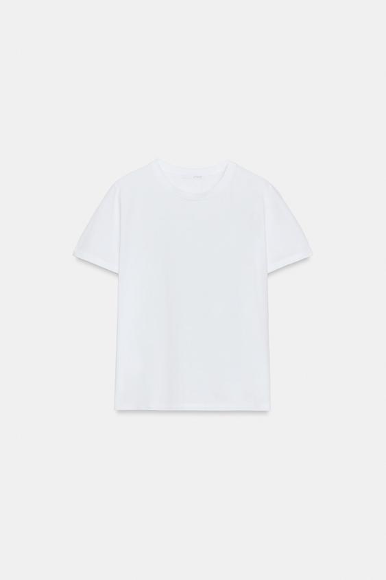 RUSTIC COTTON T-SHIRT - White by Zara - Image 0