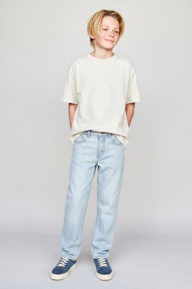 STRAIGHT-LEG JEANS - Blue by Zara