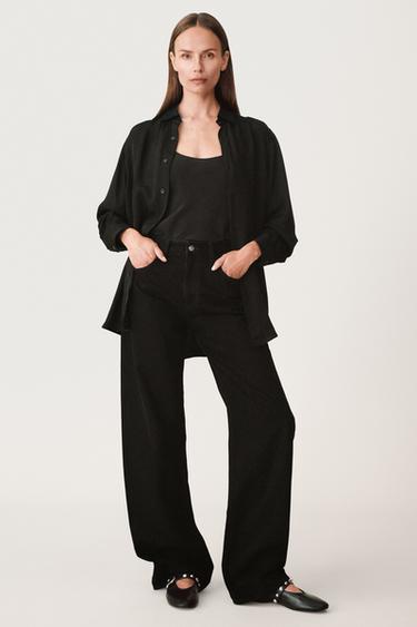 SILK CAMISOLE TOP 50TH ANNIVERSARY - Black by Zara
