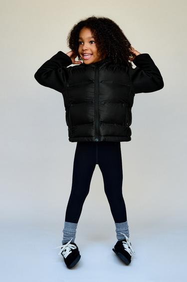 QUILTED CONTRAST JACKET - Black by Zara