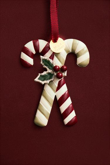 CANDY CANE CHRISTMAS TREE DECORATION - Multicoloured by Zara
