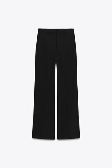 ZW COLLECTION HIGH-WAIST TROUSERS - Black by Zara