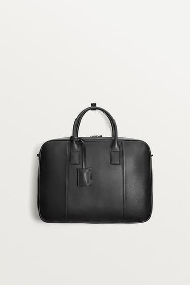 LEATHER BRIEFCASE - Black by Zara