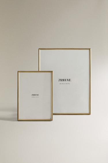 GOLDEN METAL PHOTO FRAME - Golden by Zara