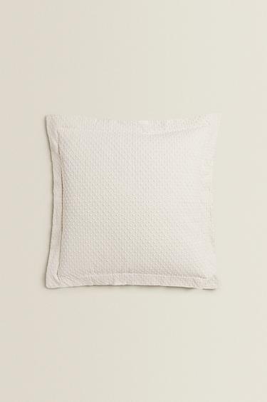 CUSHION COVER WITH POLKA DOT DESIGN - Beige by Zara