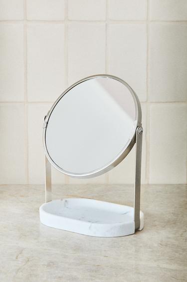 MARBLE-EFFECT MIRROR - Grey by Zara