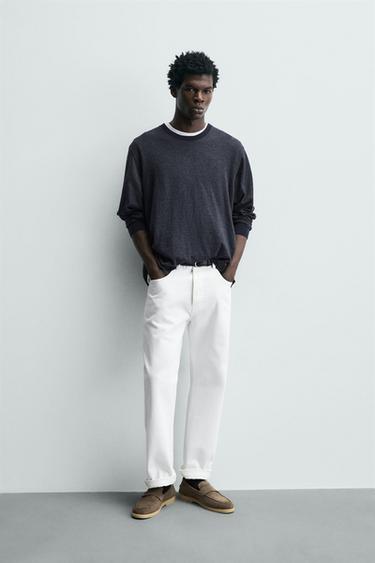 CASUAL LEATHER LOAFERS - Taupe Grey by Zara