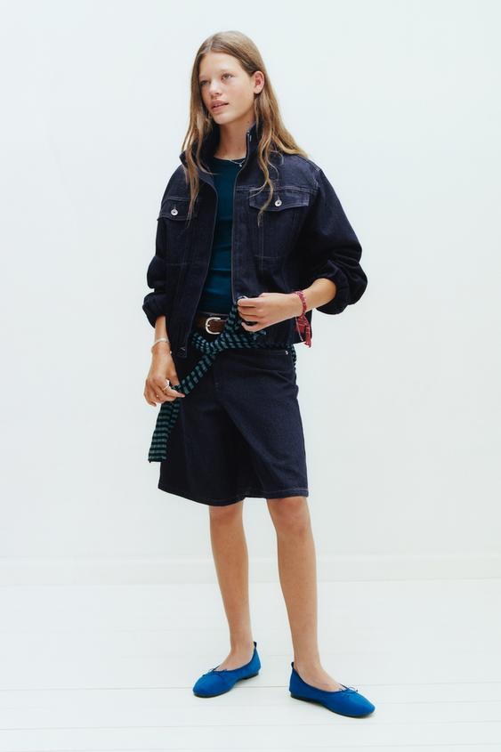 BALLOON DENIM JACKET - Blue by Zara - Image 0