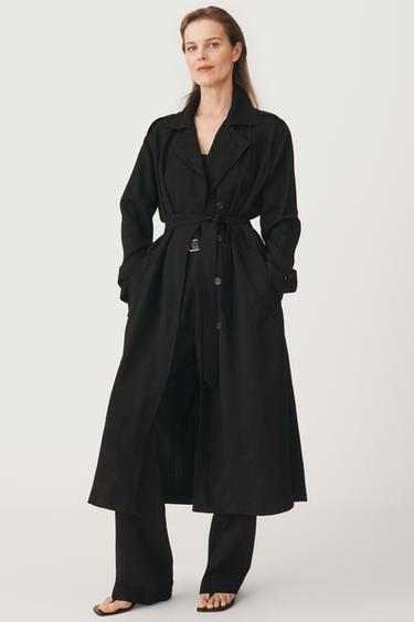 OVERSIZE TRENCH COAT 50TH ANNIVERSARY - Black by Zara