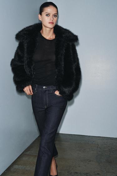 ZW COLLECTION BOOTCUT MID-WAIST JEANS - Blue by Zara