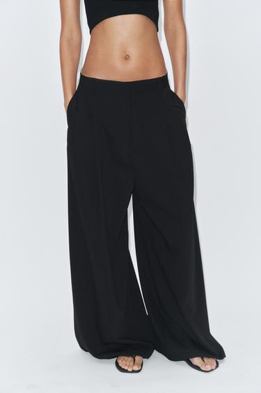 DARTED TROUSERS - Black by Zara