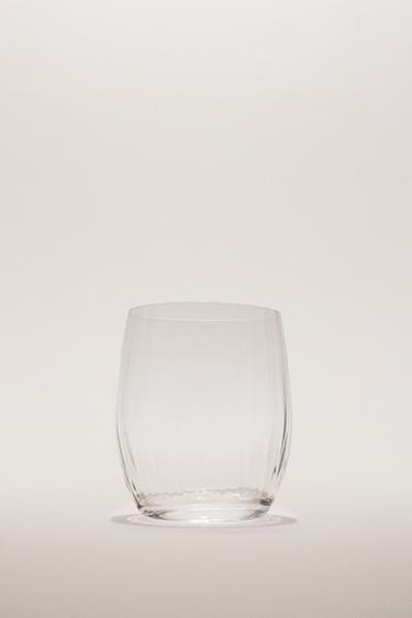 BOHEMIA CRYSTAL TUMBLER WITH LINES - 990 by Zara