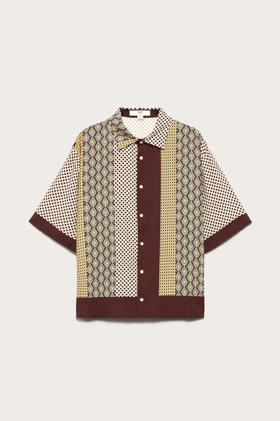 LIMITED EDITION MIXED PRINT FLOWING SHIRT - Printed by Zara - Image 0