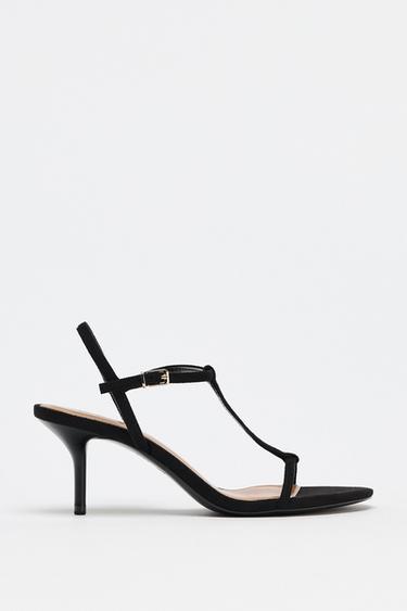 HIGH-HEEL STRAPPY SANDALS - Black by Zara - Image 0