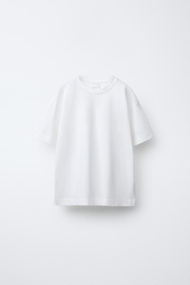 BASIC PLAIN T-SHIRT - White by Zara
