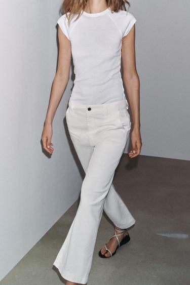 FADED COTTON T-SHIRT - White by Zara