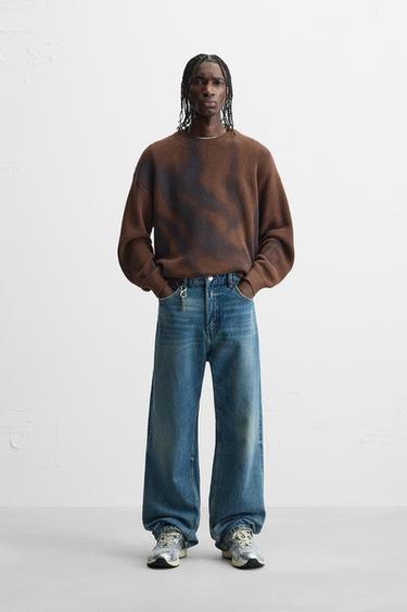 SPRAY PRINT SWEATER - Brown by Zara - Image 0