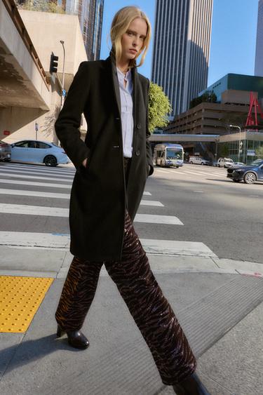 SOFT SHOULDER PAD COAT - Black by Zara