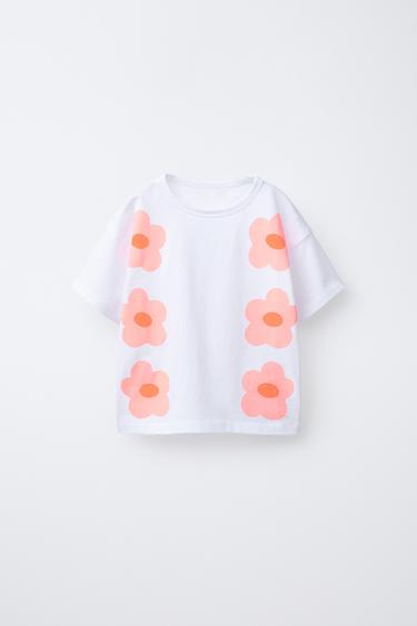 PRINTED T-SHIRT - White by Zara