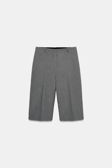 ZW COLLECTION LONG BERMUDA SHORTS - Grey marl by Zara