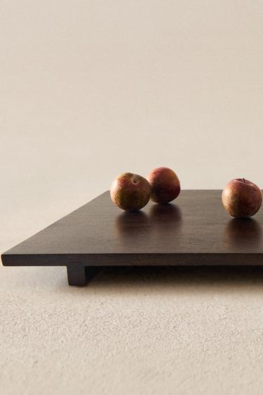 RECTANGULAR WOODEN CHOPPING BOARD - Dark brown by Zara