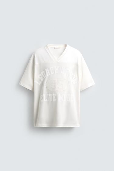 T-SHIRT WITH CONTRAST SLOGANS - White by Zara