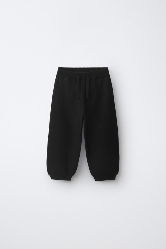 KNIT JOGGERS - Black by Zara - Image 0