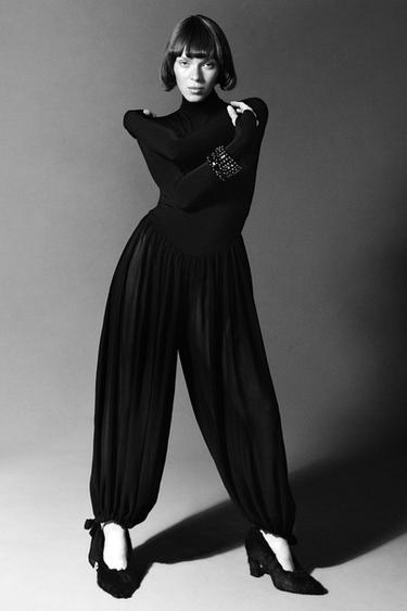 COMBINED VOLUME JUMPSUIT - Black by Zara