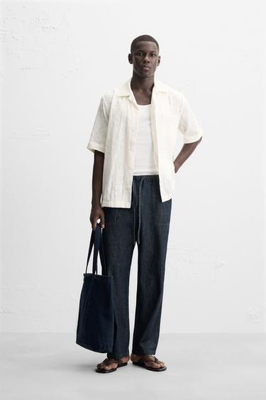 FLORAL JACQUARD SHIRT - Ecru by Zara - Image 0