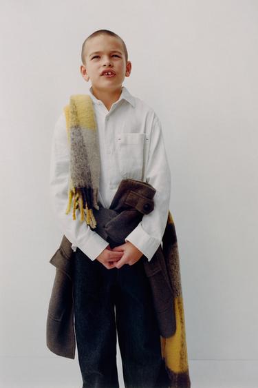 FLANNEL SHIRT WITH POCKET - White by Zara