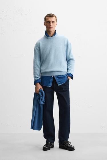 CASHMERE - WOOL SWEATER - Light blue by Zara - Image 0