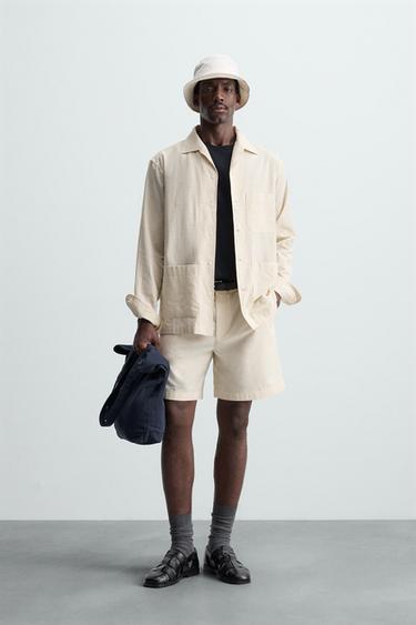 STRIPED OVERSHIRT - striped by Zara