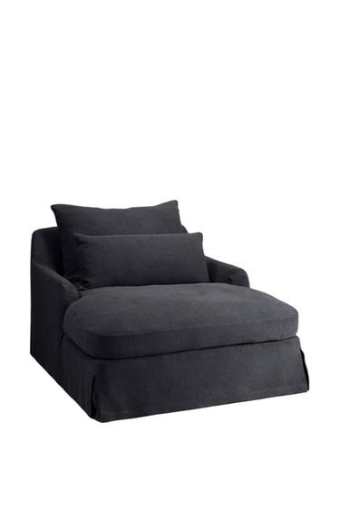 LOVESEAT 01 LINEN COVER - MIDNIGHT BLUE by Zara