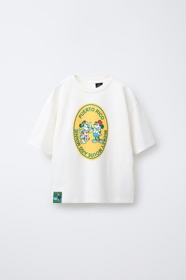 MICKEY AND MINNIE MOUSE © DISNEY PRINT T-SHIRT - Ecru by Zara