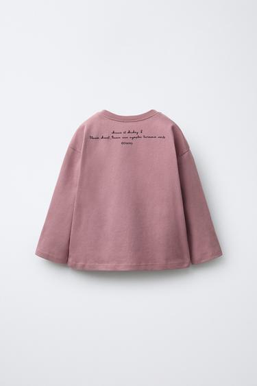 MONET PAINTING MICKEY AND MINNIE MOUSE © DISNEY T-SHIRT - Dark mauve by Zara