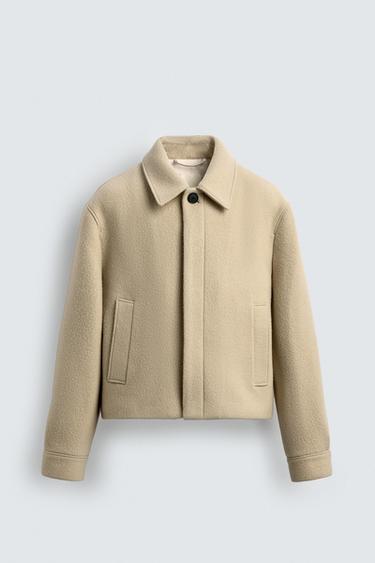 LIMITED EDITION WOOL BLEND JACKET - Ecru by Zara