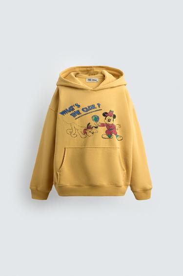 AGES 2-6 / MICKEY + PLUTO HOODIE HARRY LAMBERT FOR ZARA X DISNEY - Yellow by Zara