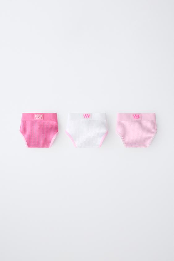 AGES 8-14 / THREE-PACK SEAMLESS BRIEFS - Multicoloured by Zara - Image 0