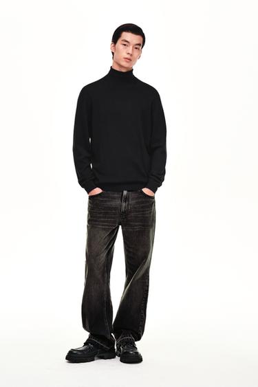 FLARE FIT JEANS - Charcoal by Zara