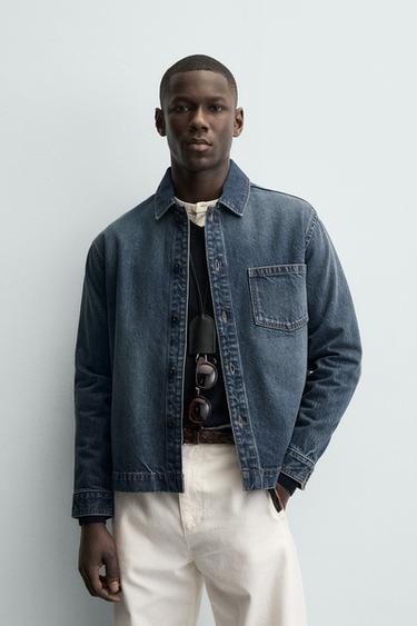 WASHED DENIM SHIRT - Blue by Zara