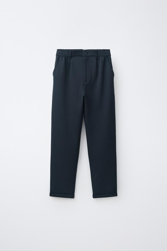 RELAXED COMFORT TROUSERS - Navy blue by Zara - Image 0