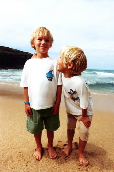 SURF PRINT T-SHIRT - White by Zara