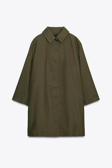 WATER-REPELLENT TRENCH COAT ZW COLLECTION - Khaki by Zara