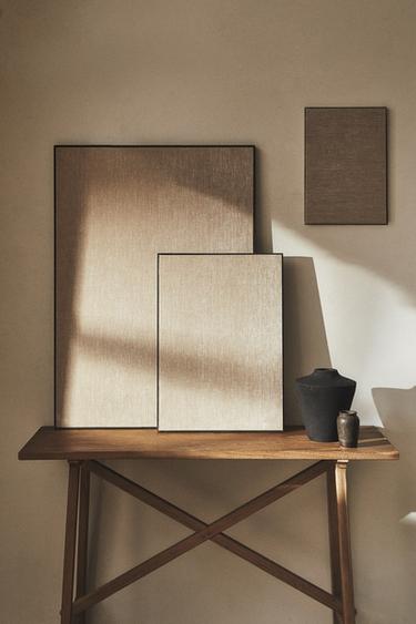 LINEN CANVAS - Dark brown by Zara