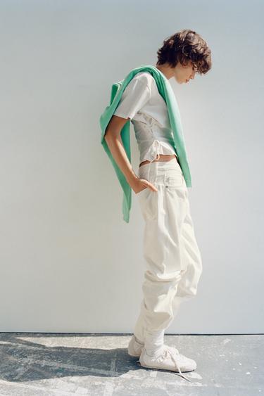 TRAINERS WITH ELASTICATED HEEL - White by Zara