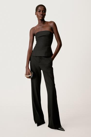 STRAPLESS TOP 50TH ANNIVERSARY - Black by Zara