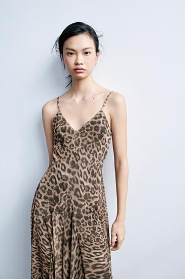 ANIMAL PRINT TULLE DRESS - Leopard by Zara