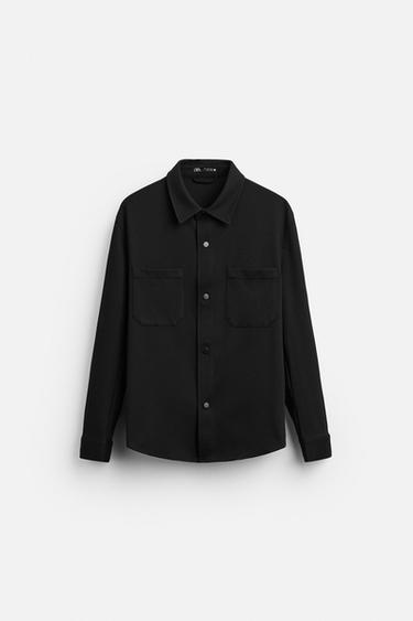 EASY CARE TEXTURED SHIRT - Black by Zara